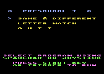 Preschool IQ Builder 1 atari screenshot