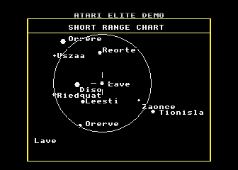 [PREV] Elite atari screenshot