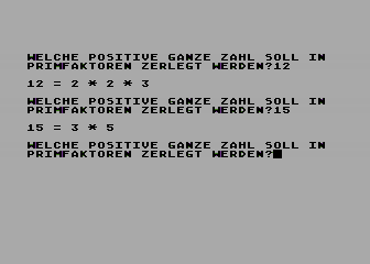Primfaktoren — screenshot 1