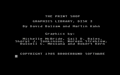 Print Shop Graphics Library Disk 3 — screenshot 1