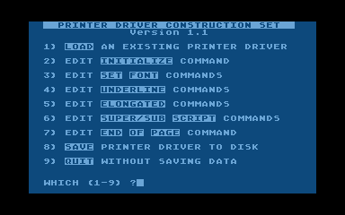 Printer Driver Construction Set — screenshot 1