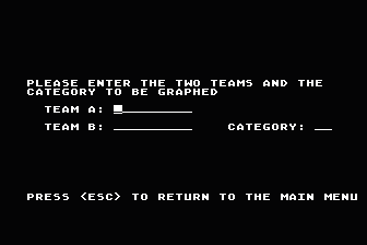 Pro Football Handicapping / Statistics System atari screenshot