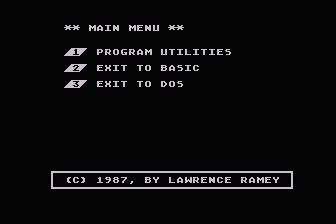 Program Utilities atari screenshot