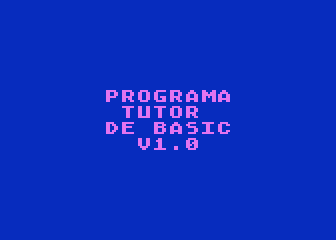 Programa Tutor BASIC — screenshot 1
