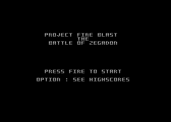 Project Fire Blast - The Battle of Zegadon atari screenshot