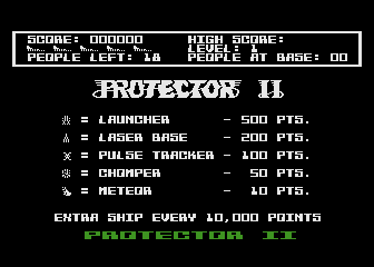 Protector II atari screenshot