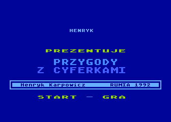 Przygody z Cyferkami atari screenshot
