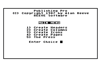 Publishing Pro atari screenshot