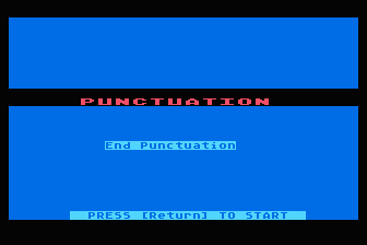Punctuation atari screenshot