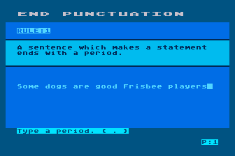 Punctuation atari screenshot