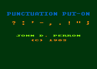 Punctuation Put-On atari screenshot