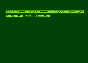 Punctuation Put-On atari screenshot