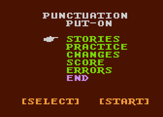 Punctuation Put-On atari screenshot