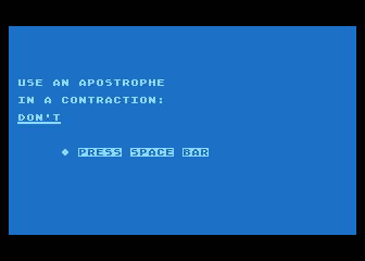 Punctuation Series atari screenshot