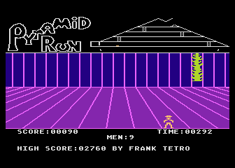 Pyramid Run atari screenshot