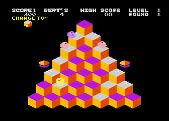 Q*bert atari screenshot