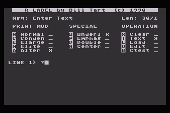 Q Label — screenshot 1