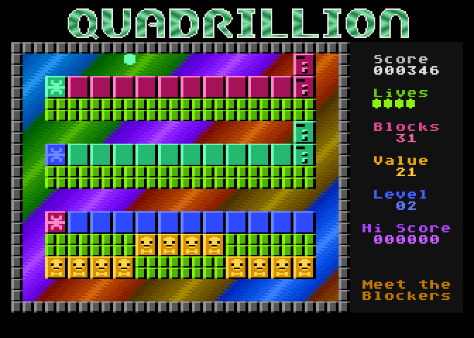 Quadrillion atari screenshot