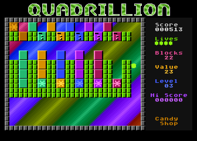 Quadrillion atari screenshot