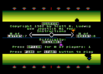 Quarxon atari screenshot