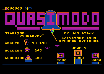 Quasimodo / Air Support atari screenshot