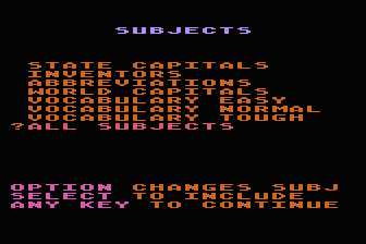 Quiz atari screenshot