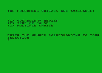 Quiz Master atari screenshot