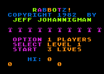 Rabbotz! atari screenshot