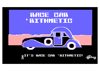 Race Car 'Rithmetic atari screenshot