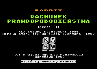 Rachunek Prawdopodobienstwa atari screenshot