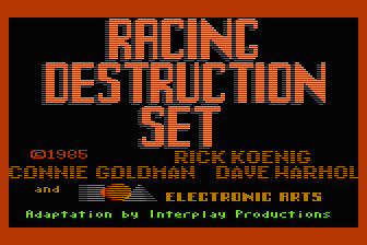 Racing Destruction Set atari screenshot