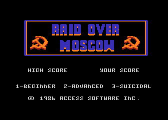 Raid over Moscow atari screenshot