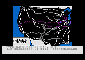 Rails West! atari screenshot
