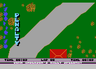 Rally Speedway atari screenshot