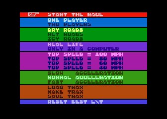 Rally Speedway atari screenshot