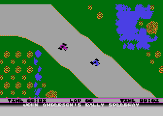 Rally Speedway atari screenshot