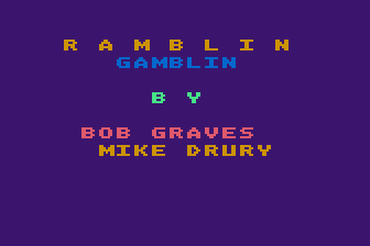 Ramblin' Gamblin' atari screenshot