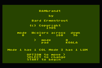 RAMbrandt atari screenshot
