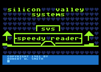 Rapid Reader atari screenshot