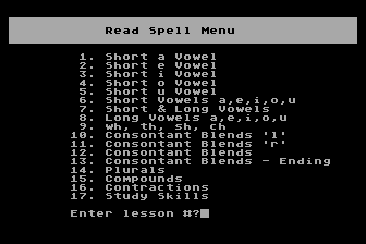 Read and Spell atari screenshot