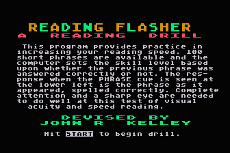 Reading Flasher - A Reading Drill — screenshot 1