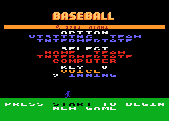 RealSports Baseball atari screenshot