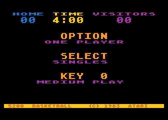 RealSports Basketball atari screenshot