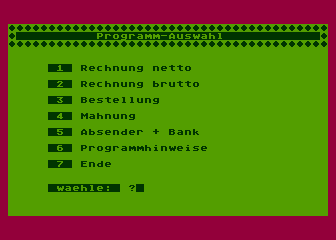 Rechnung atari screenshot