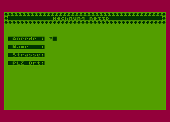 Rechnung atari screenshot