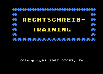 Rechtschreibtrainer atari screenshot