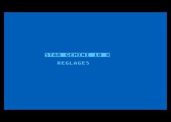 Réglages pour Impression sur Star Gemini-10X atari screenshot