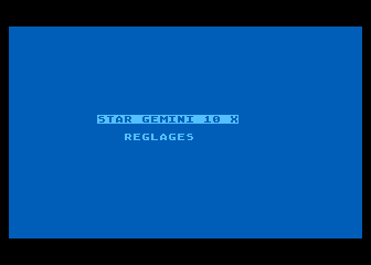 Réglages pour Impression sur Star Gemini-10X — screenshot 1