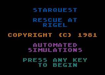 Starquest - Rescue at Rigel — screenshot 1