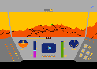 Rescue on Fractalus! atari screenshot